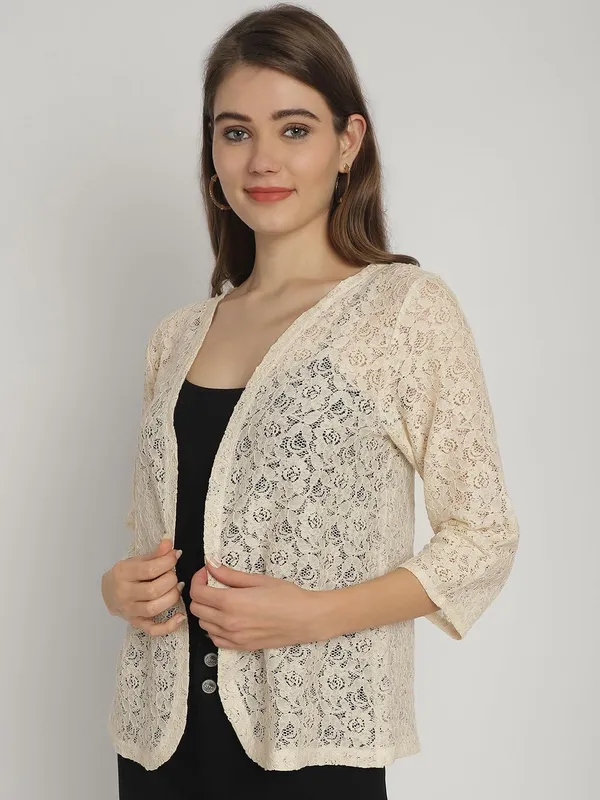 Beige_Lace_&_Cotton_Shrug_For_Women
