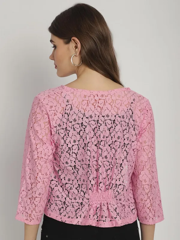 Light_Pink_Lace_&_Cotton_Shrug_For_Women