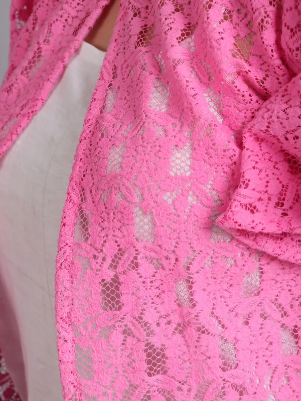 Pink_Cotton_Shrug_For_Women