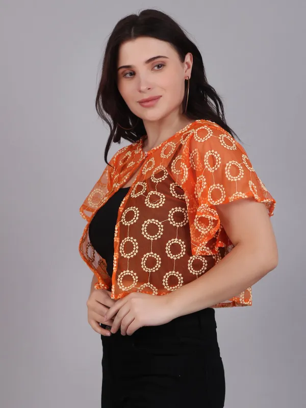Dressitude-Orange-Shrug