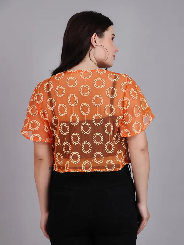 Dressitude-Orange-Shrug