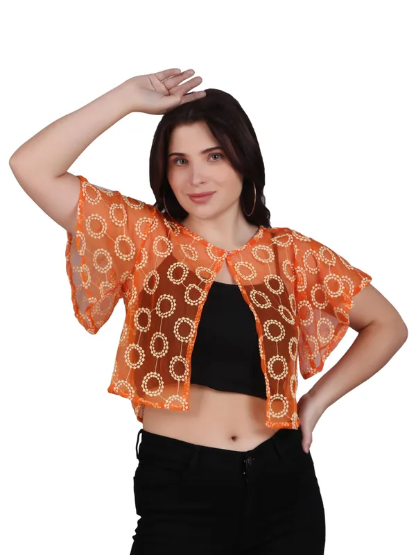 Dressitude-Orange-Shrug