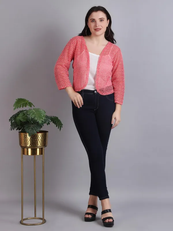 Red_Cotton_Shrug_For_Women
