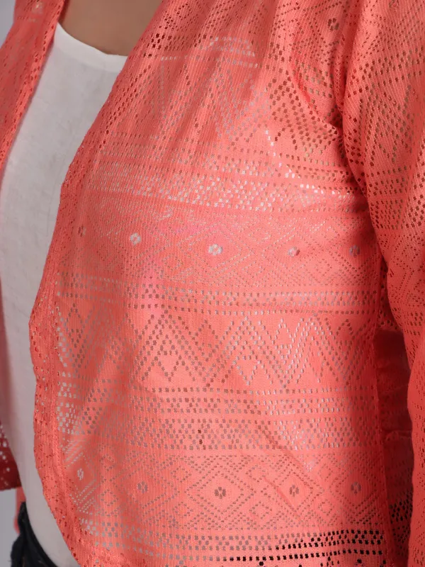 Peach_Cotton_Shrug_For_Women