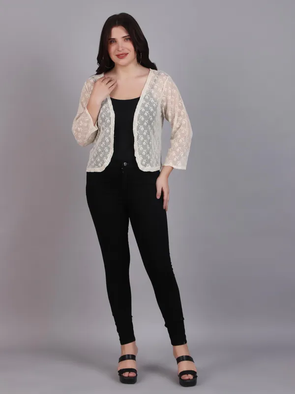Beige_Cotton_Shrug_For_Women