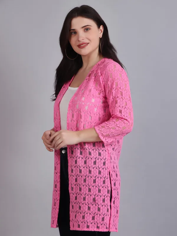Pink_Cotton_Shrug_For_Women
