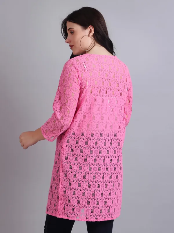 Pink_Cotton_Shrug_For_Women