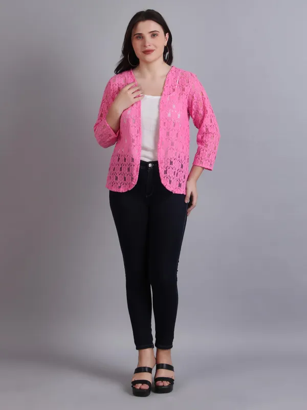 Pink_Cotton_Shrug_For_Women