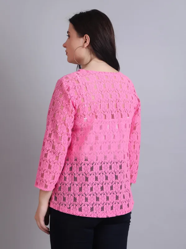 Pink_Cotton_Shrug_For_Women