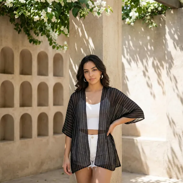 Dressitude-Black_And_Silver-Shrug