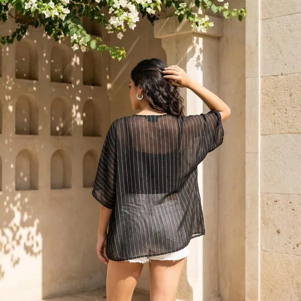 Dressitude-Black_And_Silver-Shrug