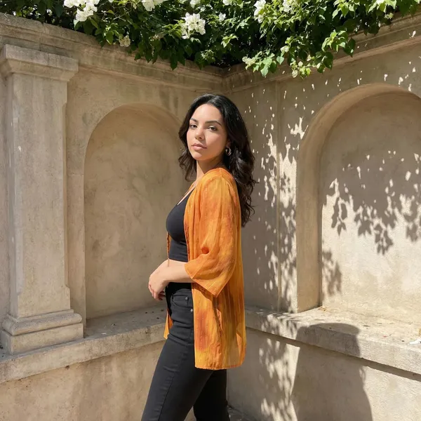 Rust_Georgette_Shrug_For_Women