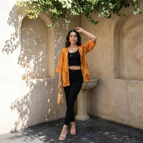 Rust_Georgette_Shrug_For_Women