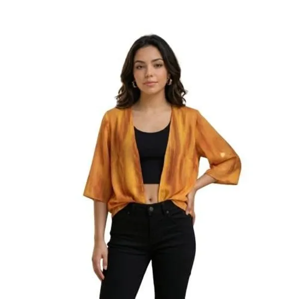 Rust_Georgette_Shrug_For_Women