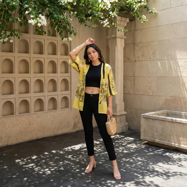 Dressitude-Yellow-Shrug