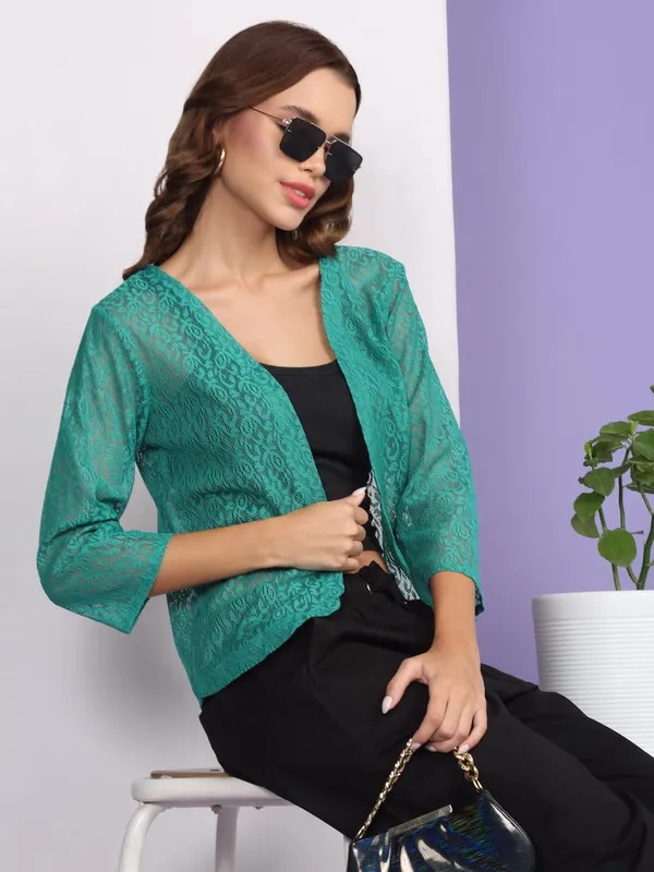 Dressitude-Green-Shrug