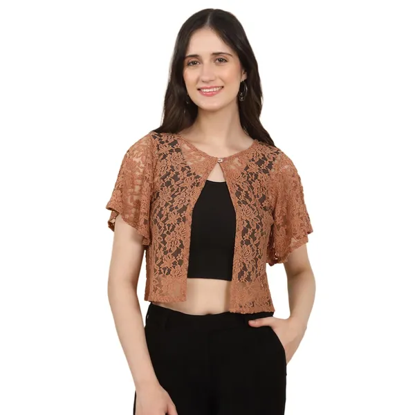 Brown_Cotton_Shrug_For_Women
