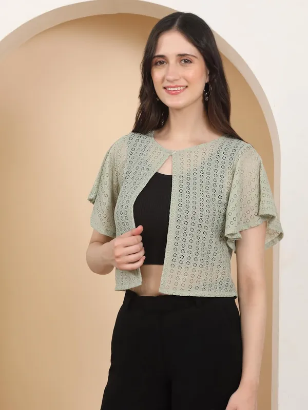 Light_Green_Cotton_Shrug_For_Women