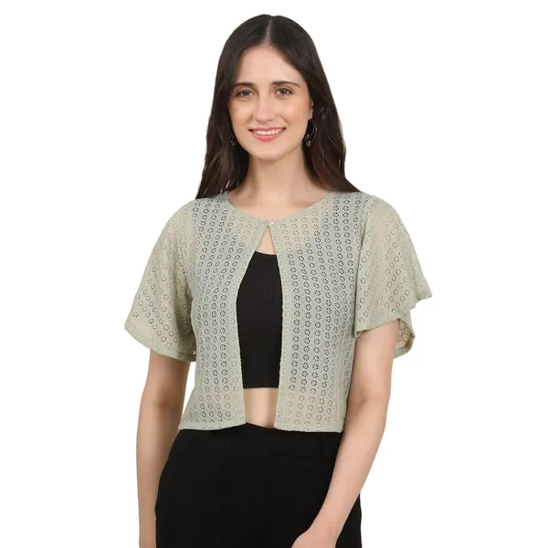 Light_Green_Cotton_Shrug_For_Women