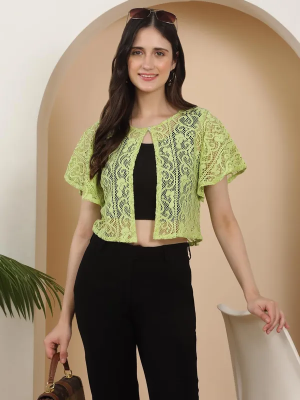 Dressitude-Parrot_Green-Shrug