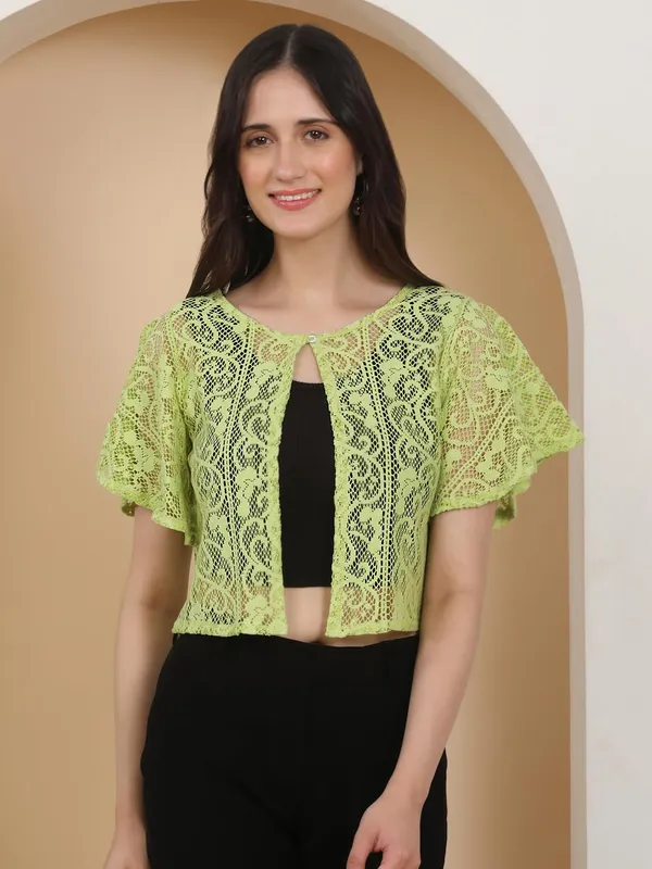 Dressitude-Parrot_Green-Shrug