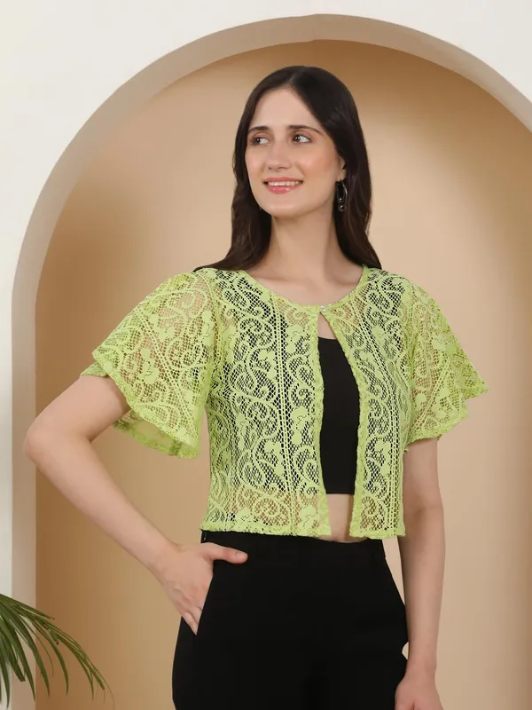 Parrot_Green_Cotton_Shrug_For_Women