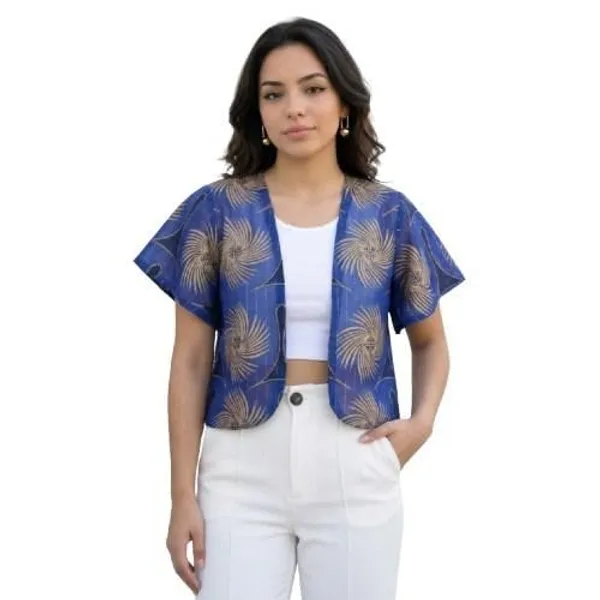 Blue_Georgette_Shrug_For_Women