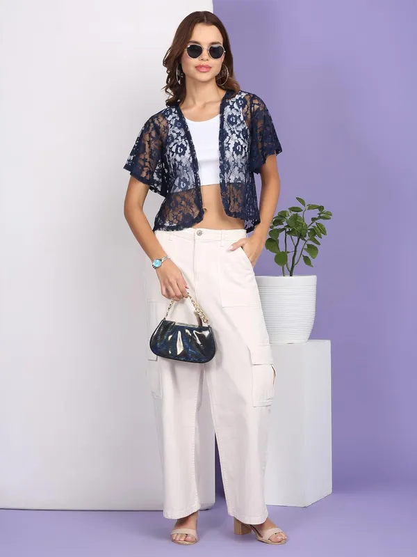 Navy_Blue_Poly_Cotton_Shrug_For_Women