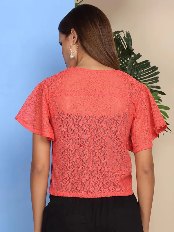 Red_Poly_Cotton_Shrug_For_Women