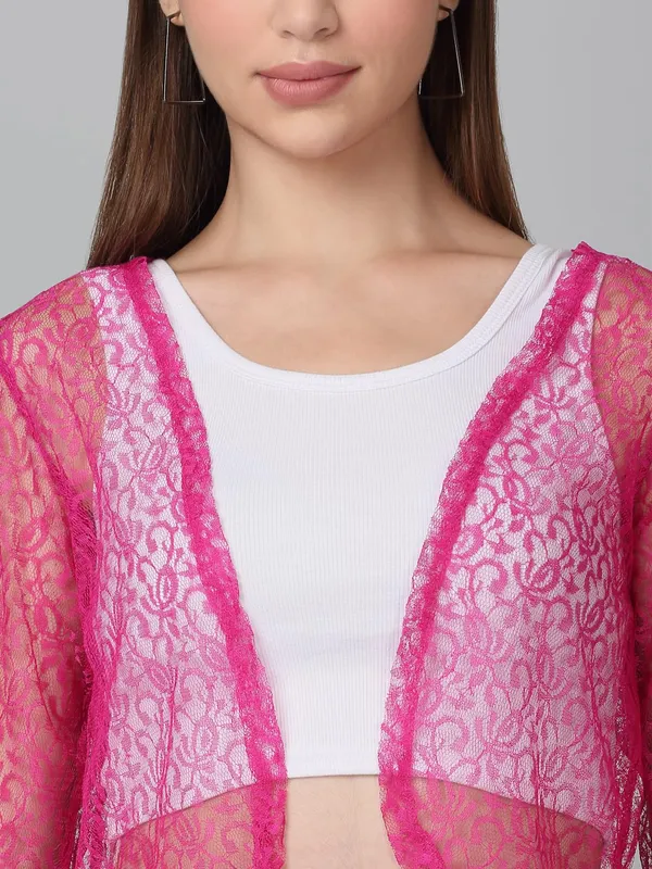 Pink_Cotton_Shrug_For_Women