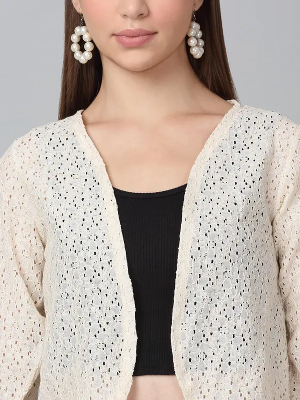 Cream_Cotton_Shrug_For_Women