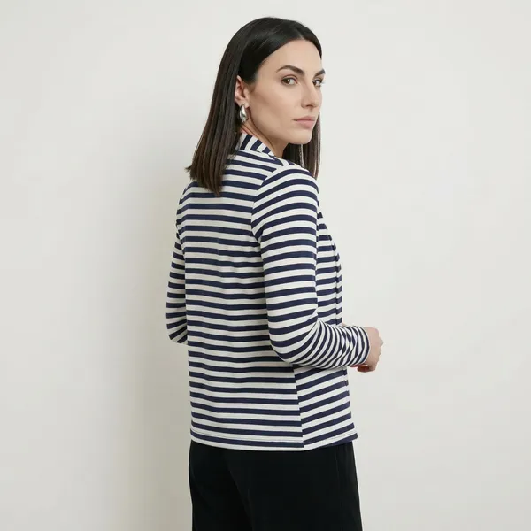 White_And_Blue_Fleece_Shrug_For_Women