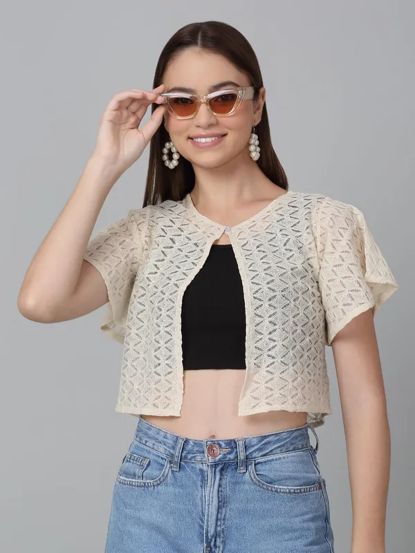 Cream_Cotton_Shrug_For_Women