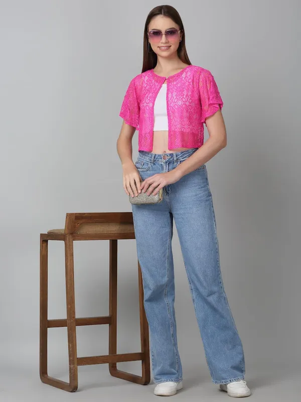 Dressitude-Magenta-Shrug
