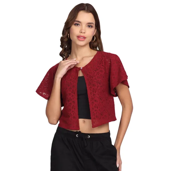 Dressitude-Maroon-Shrug
