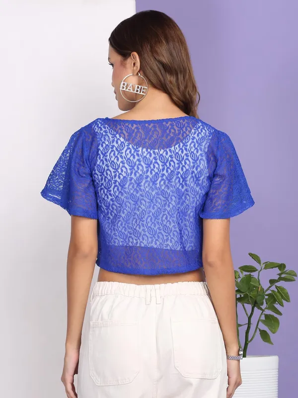 Royal_Blue_Poly_Cotton_Shrug_For_Women