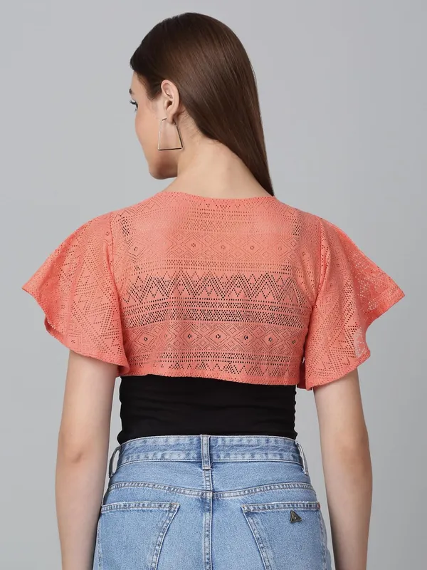 Peach_Cotton_Shrug_For_Women