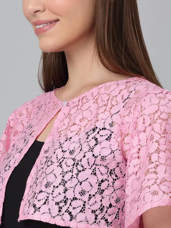 Pink_Cotton_Shrug_For_Women