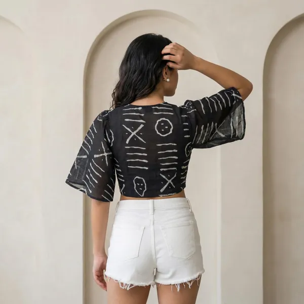 Black_And_White_Georgette_Shrug_For_Women