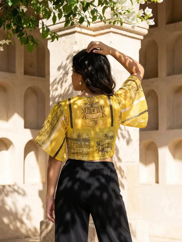 Yellow_Georgette_Shrug_For_Women