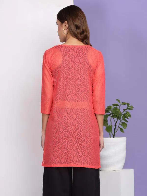 Red_Poly_Cotton_Shrug_For_Women