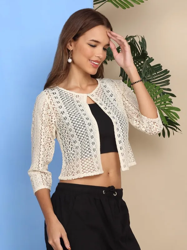 Cream_Cotton_Shrug_For_Women