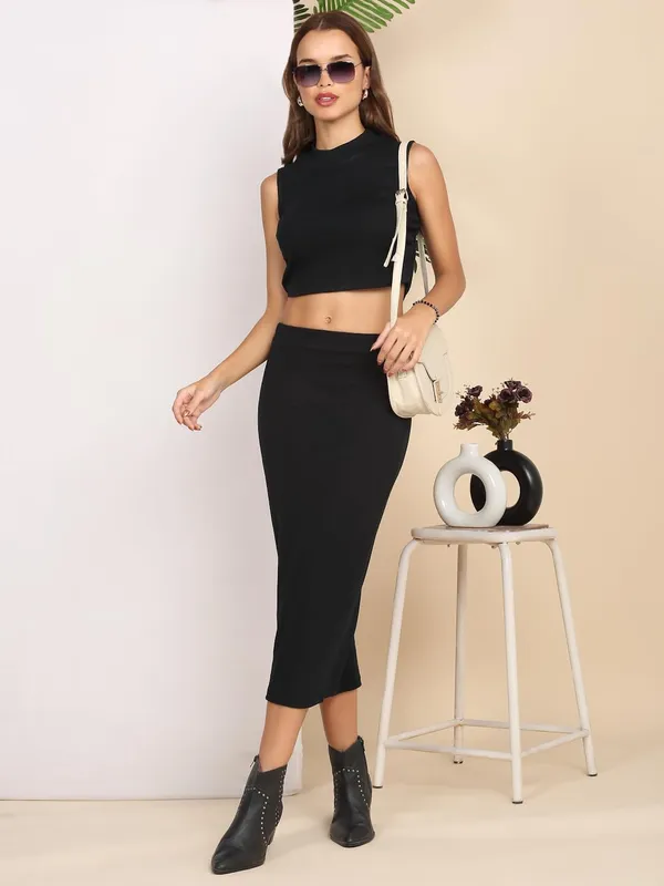 Black_Cotton_Skirt_For_Women