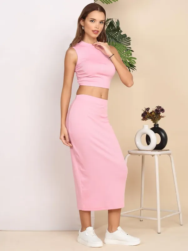 Pink_Cotton_Skirt_For_Women