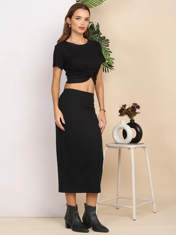 Black_Cotton_Skirt_For_Women