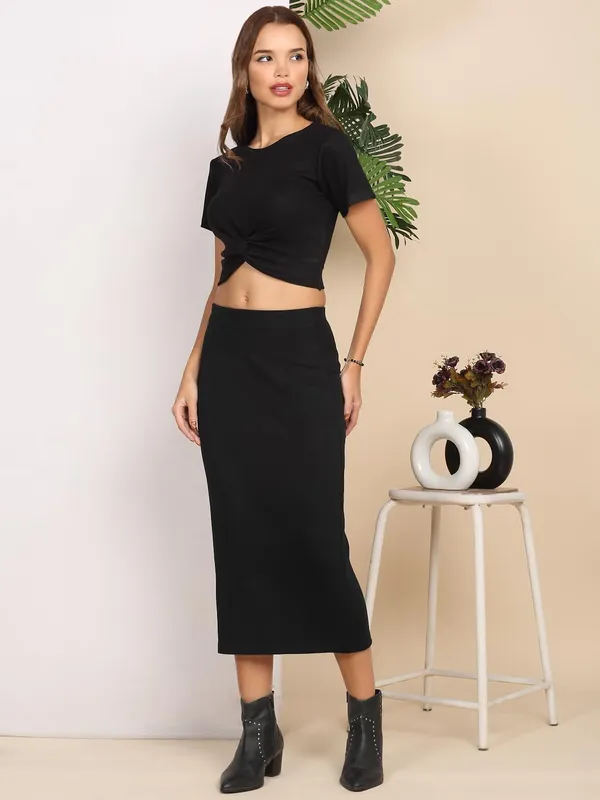 Black_Cotton_Skirt_For_Women