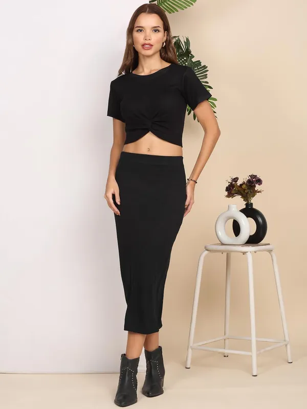 Black_Cotton_Skirt_For_Women