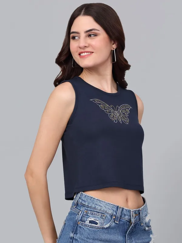 Dressitude-Navy_Blue-T-Shirt