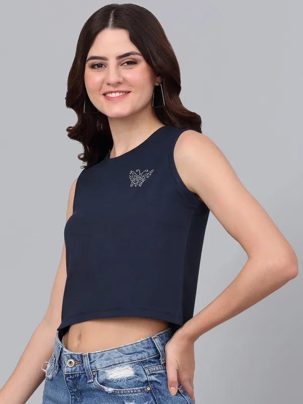 Dressitude-Navy_Blue-T-Shirt