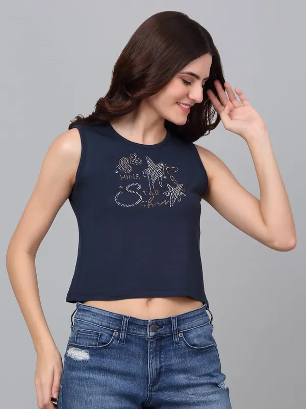 Dressitude-Navy_Blue-T-Shirt